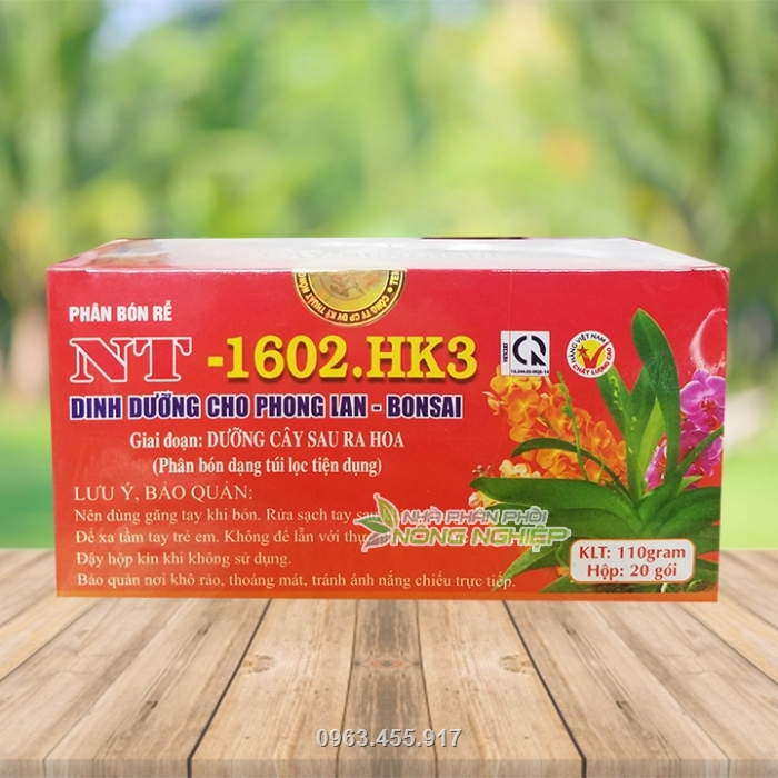 Phân bón NT 1602.HK3 dinh dưỡng cho cây sau ra hoa